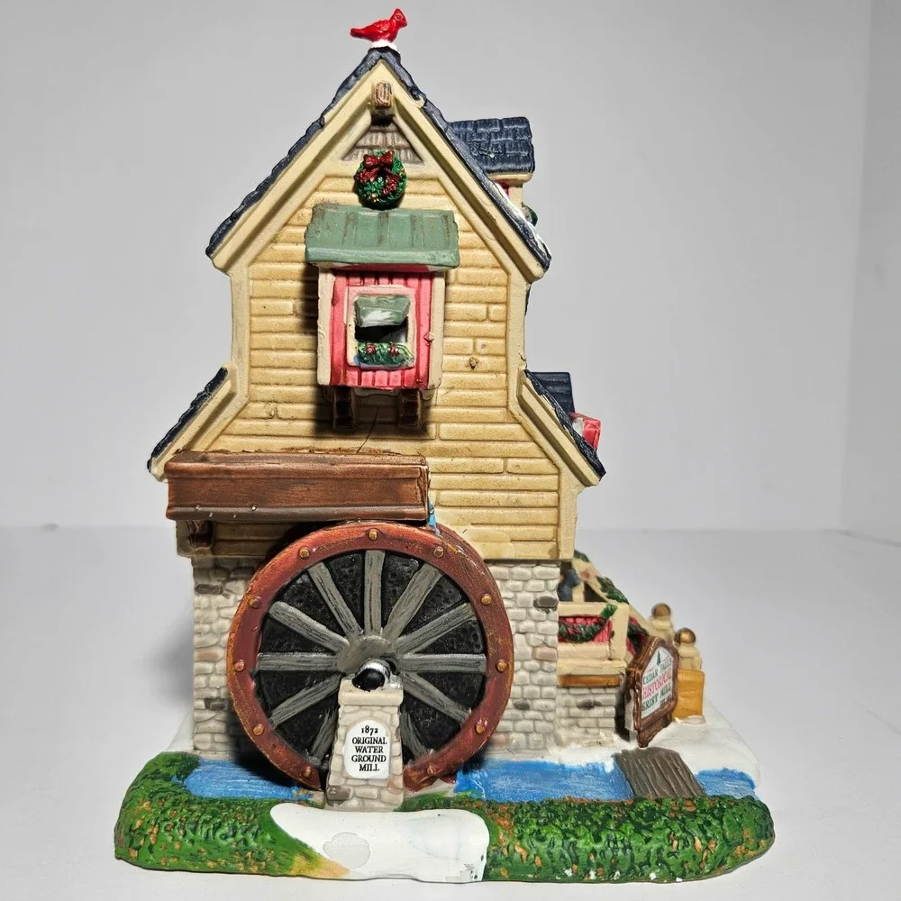Rare Lemax Caddington Village Cedar Falls Historical Grist Mill 85390